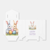 キュートウォーターカラーイースターバニーハッピーイースター フェイバーボックス (折り畳みなし)