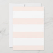 キュートウォーターカラーウィペットピーチフローラ子供の誕生日 招待状 (裏面)