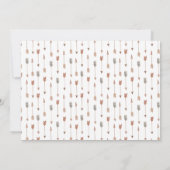 キュートウォーターカラーキャンピングワイルドワンファースト誕生日 招待状 (裏面)