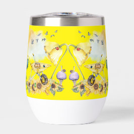 キュートウォーターカラーコテージコアイエローオンイエロー |