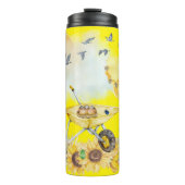 キュートウォーターカラーコテージコアイエローオンイエロー | タンブラー (正面)