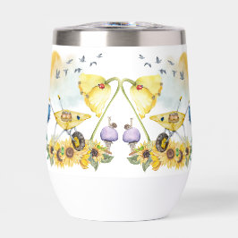 キュートウォーターカラーコテージコアイエローオンホワイト |