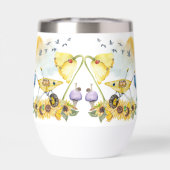 キュートウォーターカラーコテージコアイエローオンホワイト | (背面)