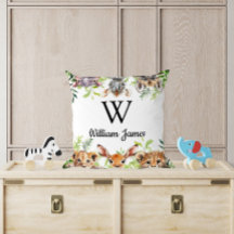 キュートウォーターカラーサファリアニマルベビー子供部屋