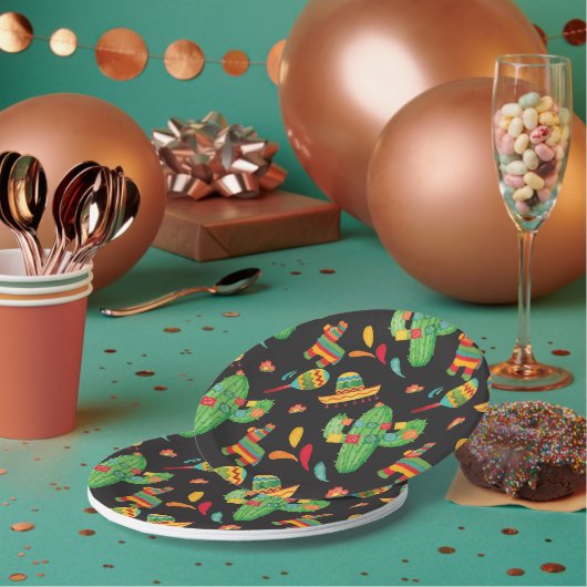 キュートウォーターカラーフィエスタ紙プレート ペーパープレート (複数)