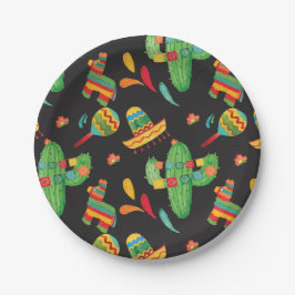 キュートウォーターカラーフィエスタ紙プレート ペーパープレート