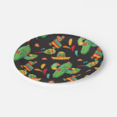 キュートウォーターカラーフィエスタ紙プレート ペーパープレート (アングル)