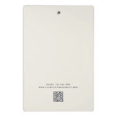 キュートウォーターカラーペットシッタードッグウォーカービジネス ミニクリップボード (裏面)