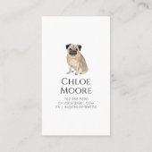 キュートウォーターカラーペットシッタードッグウォーカー 名刺 (裏面)