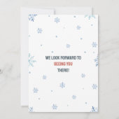 キュートウォーターカラーペンギン誕生日招待状 招待状 (裏面)