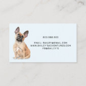 キュートウォータードッグウォーカーアドベンチャーペットシッター 名刺 (裏面)