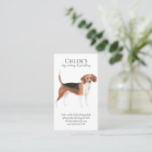 キュートウォータードッグウォーカーペットシッター 名刺 (スタンド正面)