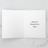 キュートウォーターパーソナライズされたカラーデザイン カード (内部)