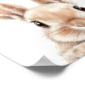 キュートウォーターベビーバニー子供部屋デコール ポスター (角)