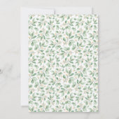 キュートウォーターベビーベアーウッドランドベビーブランチ 招待状 (裏面)