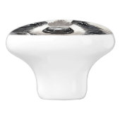 キュートウォーター色ウッドランドバッジャー子供部屋ルーム セラミックノブ (側面)