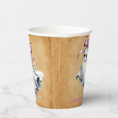 キュートウォーター色ガール幽霊誕生日マッシュ 紙コップ (右)