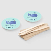 キュートウォーター色クジラパーティーハット誕生日 ハンドファン (組立なし)