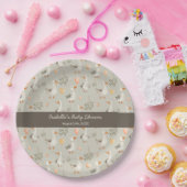 キュートウォーター色ゲーゼ紙プレート ペーパープレート (パーティー)