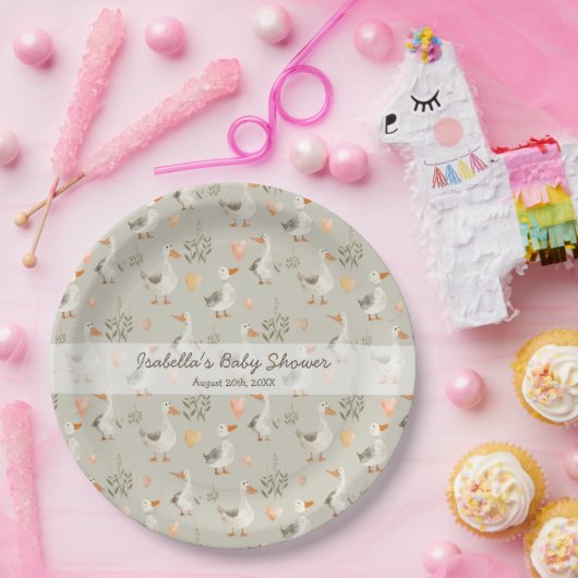 キュートウォーター色ゲーゼ紙プレート ペーパープレート (パーティー)