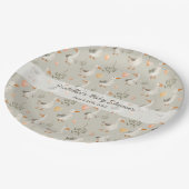 キュートウォーター色ゲーゼ紙プレート ペーパープレート (アングル)