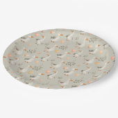 キュートウォーター色ゲーゼ紙プレート ペーパープレート (アングル)