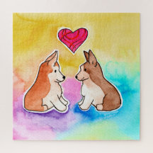 キュートウォーター色コギスジグソーパズル