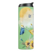 キュートウォーター色コテージコアイエローオングリーン | タンブラー (回転左)