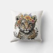 キュートウォーター色フローラベビー虎 クッション (裏面)