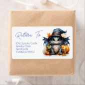 キュートウォーター色ベビードラゴン差出人住所ラベル ラベル (インサイチュ)