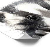 キュートウォーター色ベビーバッジャー子供部屋デコール ポスター (角)