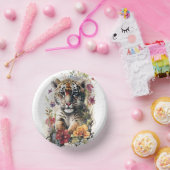 キュートウォーター色ワイルドタイガーカッブ子供の誕生日 ペーパーボウル (パーティー)