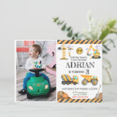 キュートウォーター色建築子供の誕生日 招待状 (スタンド正面)