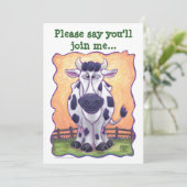 キュートウォーヘッドアンドテールズパーティの招待状 招待状 (スタンド正面)