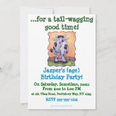 キュートウォーヘッドアンドテールズパーティの招待状 招待状 (裏面)