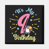 キュートウカン9誕生日89歳誕生女の子 マグネット (正面)