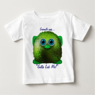 キュートウジーお尻乳児愛できる本キャラクター ベビーTシャツ