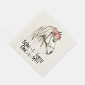 キュートウスボホウェスタンカントリークエストリアンパーティー スタンダードランチョンナプキン (角)