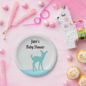 キュートウッズをテーマにしたベビーシャワープレート ペーパープレート (パーティー)