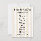 キュートウッドランズキツネベビーシャワー招待状 招待状 (裏面)