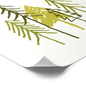 キュートウッドランドおもしろいパーティーキツネ子供の誕生日歓迎 ポスター (角)