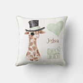 キュートウッドランドアニマルキリンハート名子供部屋 クッション (裏面)