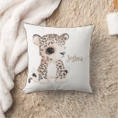 キュートウッドランドアニマルヒョウ名子供部屋 クッション (ブランケット)