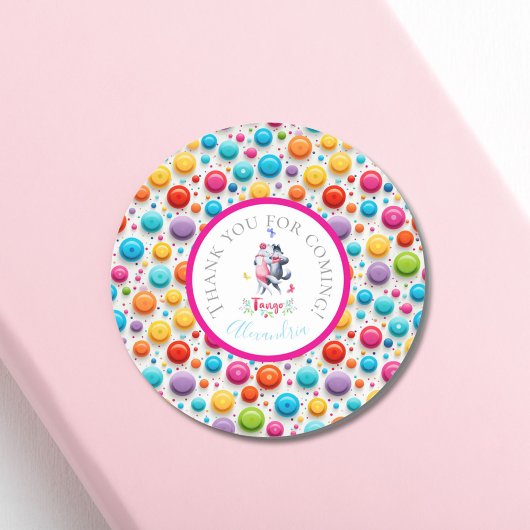 キュートウッドランドウォルフ社交ダンス踊りザタンゴ ラウンドシール