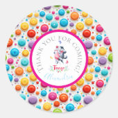 キュートウッドランドウォルフ社交ダンス踊りザタンゴ ラウンドシール (正面)