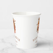 キュートウッドランドキツネキューブベビーシャワー 紙コップ (左)