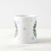 キュートウッドランドキツネクリスマス コーヒーマグカップ (中央)