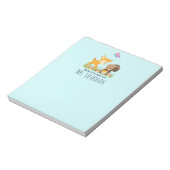 キュートウッドランドクリーチャーマンガイラストレーション ノートパッド (回転)