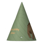 キュートウッドランドグリズリーベアーカブ パーティーハット (左)