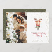 キュートウッドランドトナディアクリスマス小妖精や小人 シーズンカード (正面/裏面)